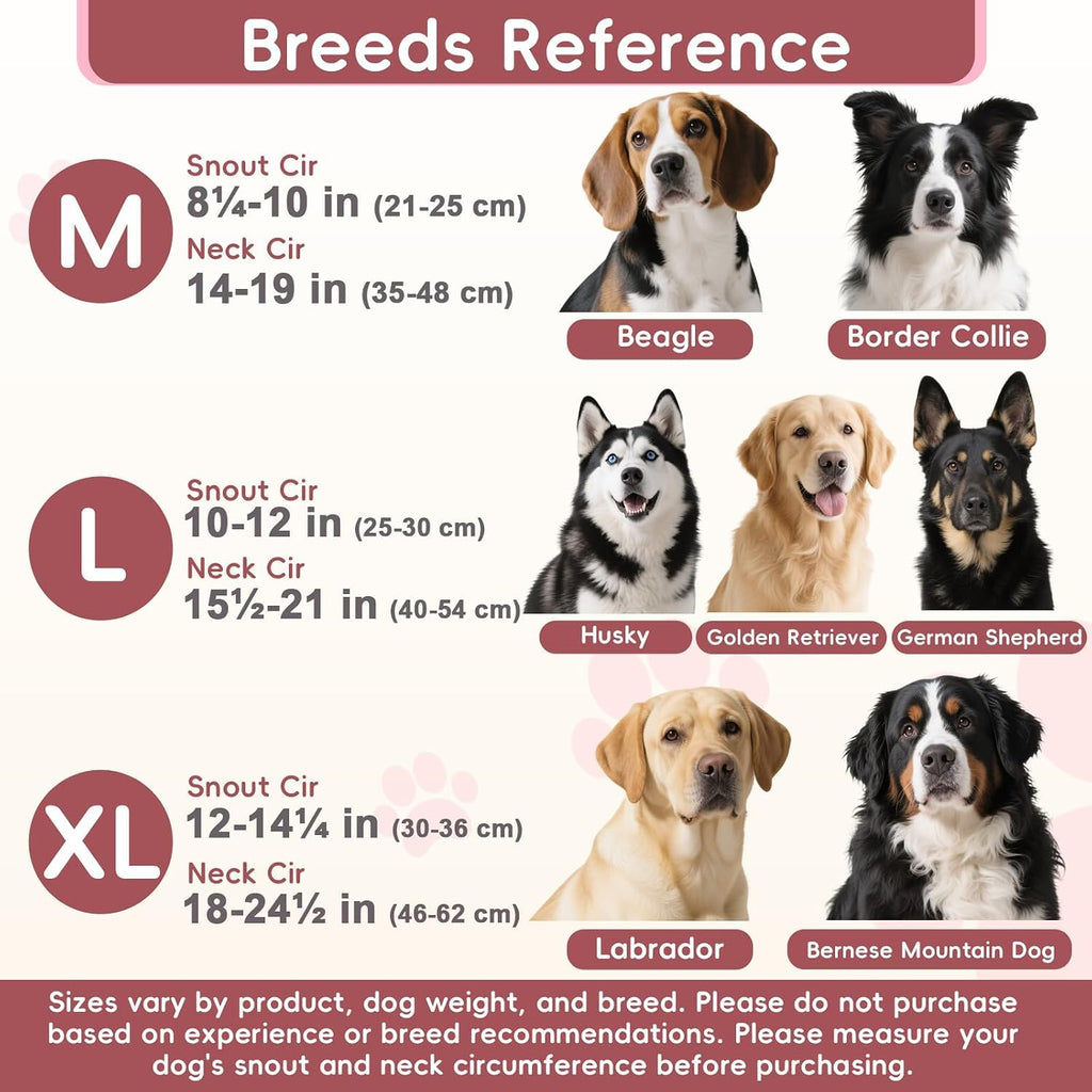 Reflective padding detail on pink dog head collar harness