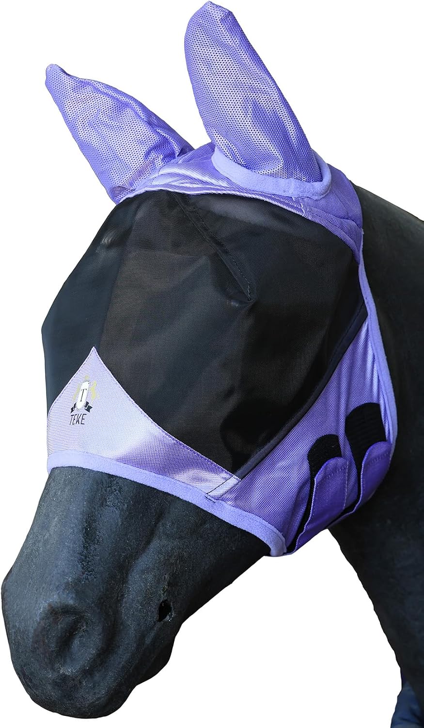 T Teke fine mesh horse fly mask with ears front view