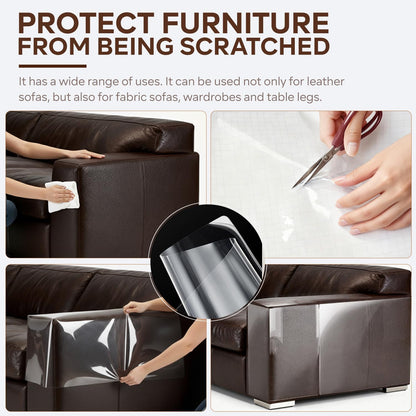 Pack of 16 furniture scratch protection sheets layout