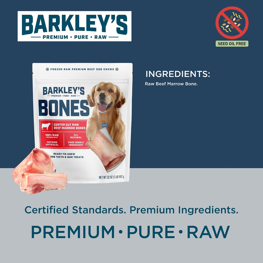 Nutrient dense single ingredient beef bone treat for dogs