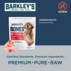 Nutrient dense single ingredient beef bone treat for dogs