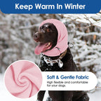 Adjustable dog ear protection wrap with hook and loop closure