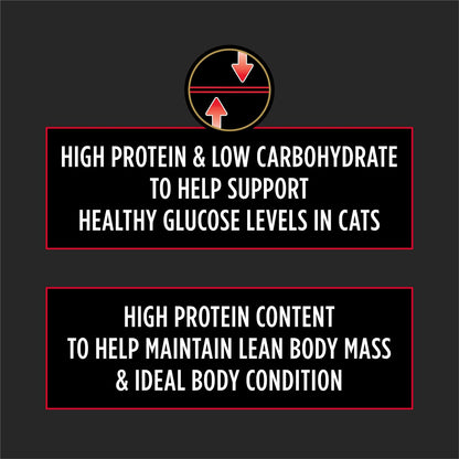 Purina DM Dietetic Management feline formula dry food packaging close up
