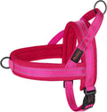 Didog no pull dog harness front view showing hot pink breathable mesh padding