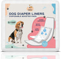 Oomicat dog diaper liners 150 count retail packaging front view showcasing premium booster pads for small pets