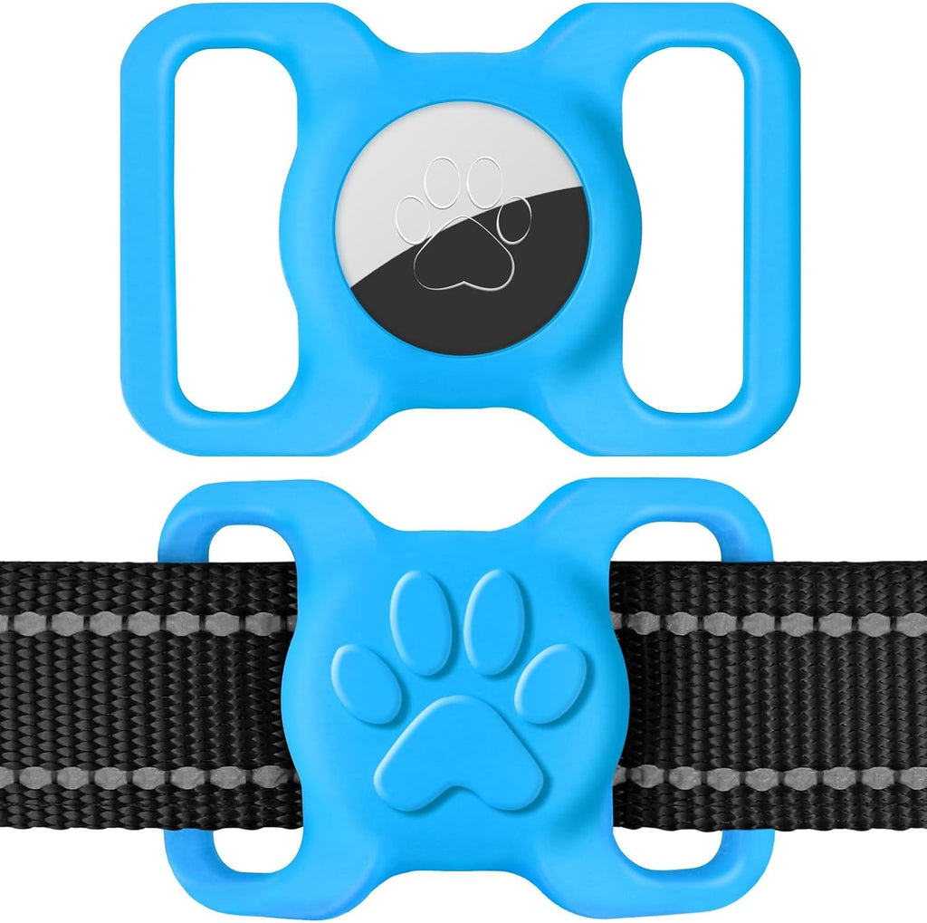 Dynmeow Dog Cat Collar Holder Compatible with Airtag, Anti-Lost Silcione Holder for 3/8 and 5/8 Inch Wide Collars, Black, S(1 Pack) - Image 11