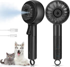 LACOKI Cat Steam Brush front view showing black ergonomic handle and mist outlet.