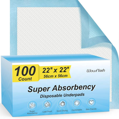 Wowflash Super Absorbency Disposable Leakproof Underpads with Quick Drying for Baby, Adults, Puppy, Dog Bed Pee Pads, Extra Large, XXL Incontinence Pads, 30" x 36", 50 Count - Image 9
