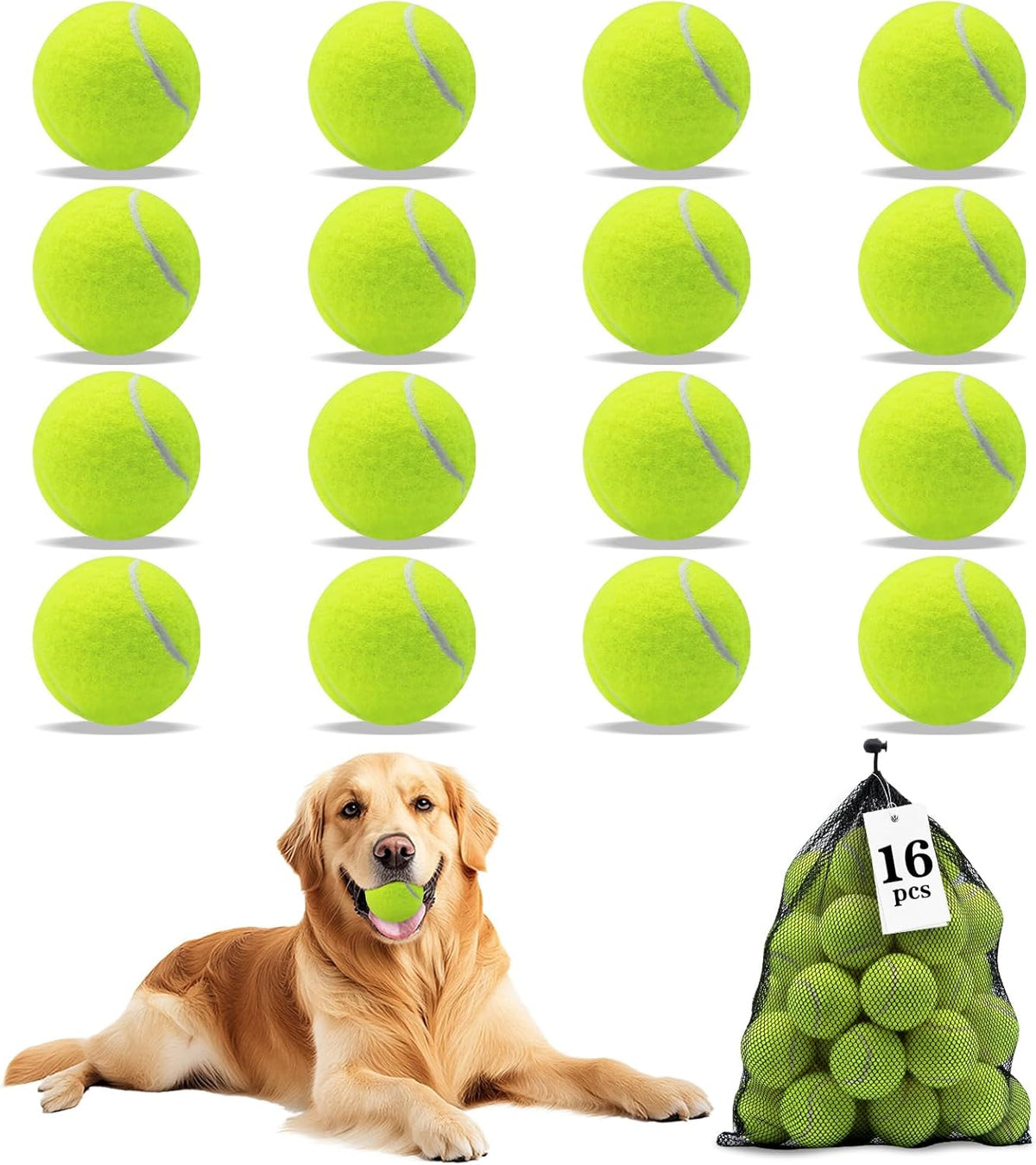 Magicorange Dog Balls, Tennis Balls for Dogs,Colorful Easy Catching Pet Playing Ball (Multicolor, 4 Pack) - Image 13