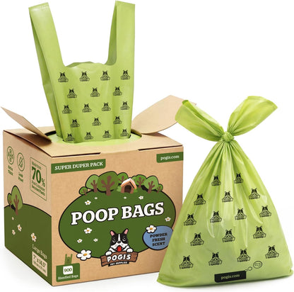 Pogi's Dog Poop Bags with Handles - Extra-Thick, Leak-Proof, Large, Fresh Scent, 300-Count - Image 9