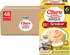 INABA Churu Entre Bisque for Cats, Grain-Free, High Moisture, Prebiotic Wet Cat Food, 1.76oz. per Pouch, 6 Pouches, Chicken with Cheese Recipe - Image 9
