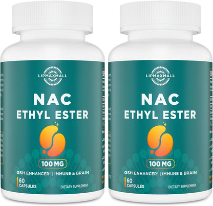 Lipmaxmall N-Acetyl Cysteine Ethyl Ester front view of bottle
