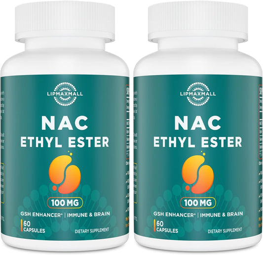 Lipmaxmall N-Acetyl Cysteine Ethyl Ester front view of bottle