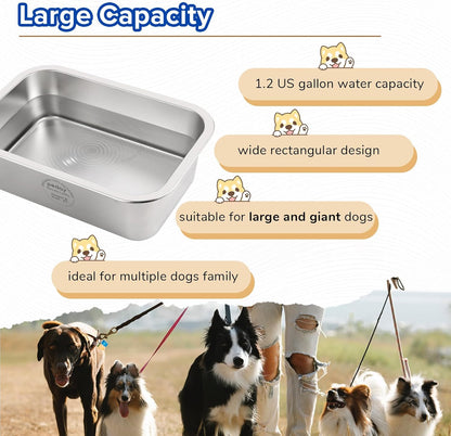 PEDAY gravity water feeder close up on human grade stainless steel material