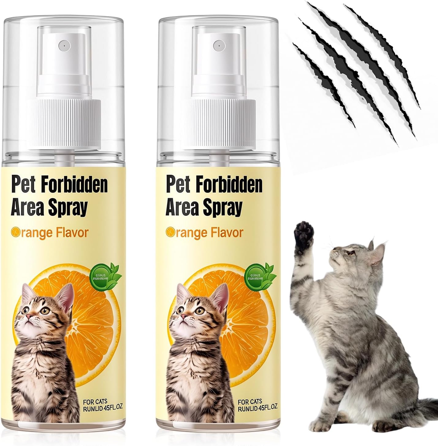 Wanban cat deterrent spray 2 pack front view