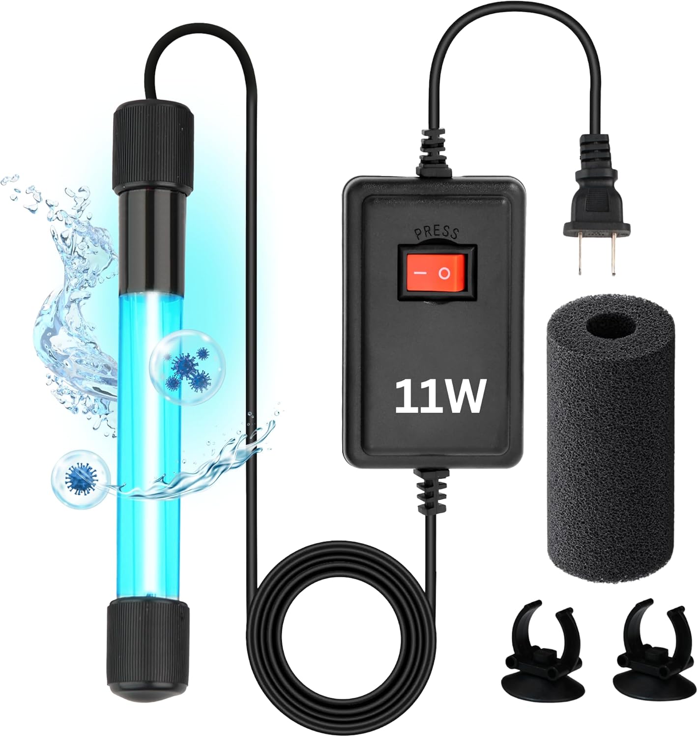 3W Mini UV Light for Aquariums with 4 Timer Modes | UV-C Clean Light for Use in Sump Areas, Filters, Top Filter Boxes & Small Ponds - Keeps Fish Tanks Clear & Healthy - Image 12