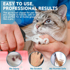 FJCTER pet claw trimmer ergonomic non slip handle design