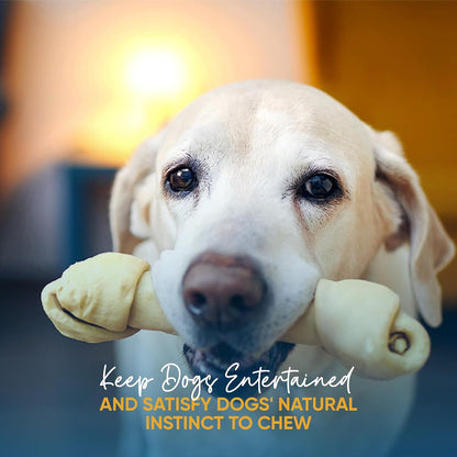 123 Treats authentic imported dog bones packaging label emphasizing free range livestock sourcing