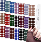 WOKOTO dark solid color nail polish strips front view packaging