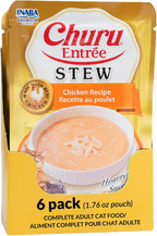 INABA Churu Entre Stew for Kittens, Grain-Free, High Moisture, Prebiotic Wet Cat Food, 1.76oz. per Pouch, 6 Pouches, Chicken Recipe with Tuna - Image 10