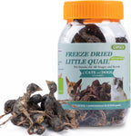 Capuca freeze dried quail treats front view premium pet snacks packaging