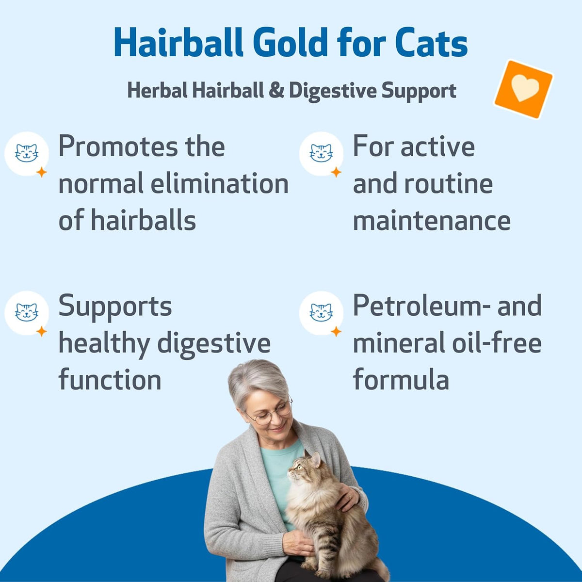 Pet Wellbeing Hairball Gold supplement label details