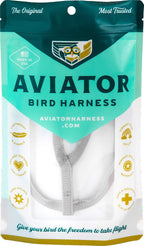 The Aviator pet bird harness complete set