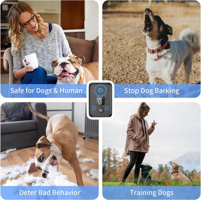 Compact black anti barking device for indoor dog training