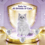 Gray adjustable flea collar for cats and kittens