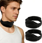 ZHUOGWJFJ Stoma Covers front view black tracheostomy protector.