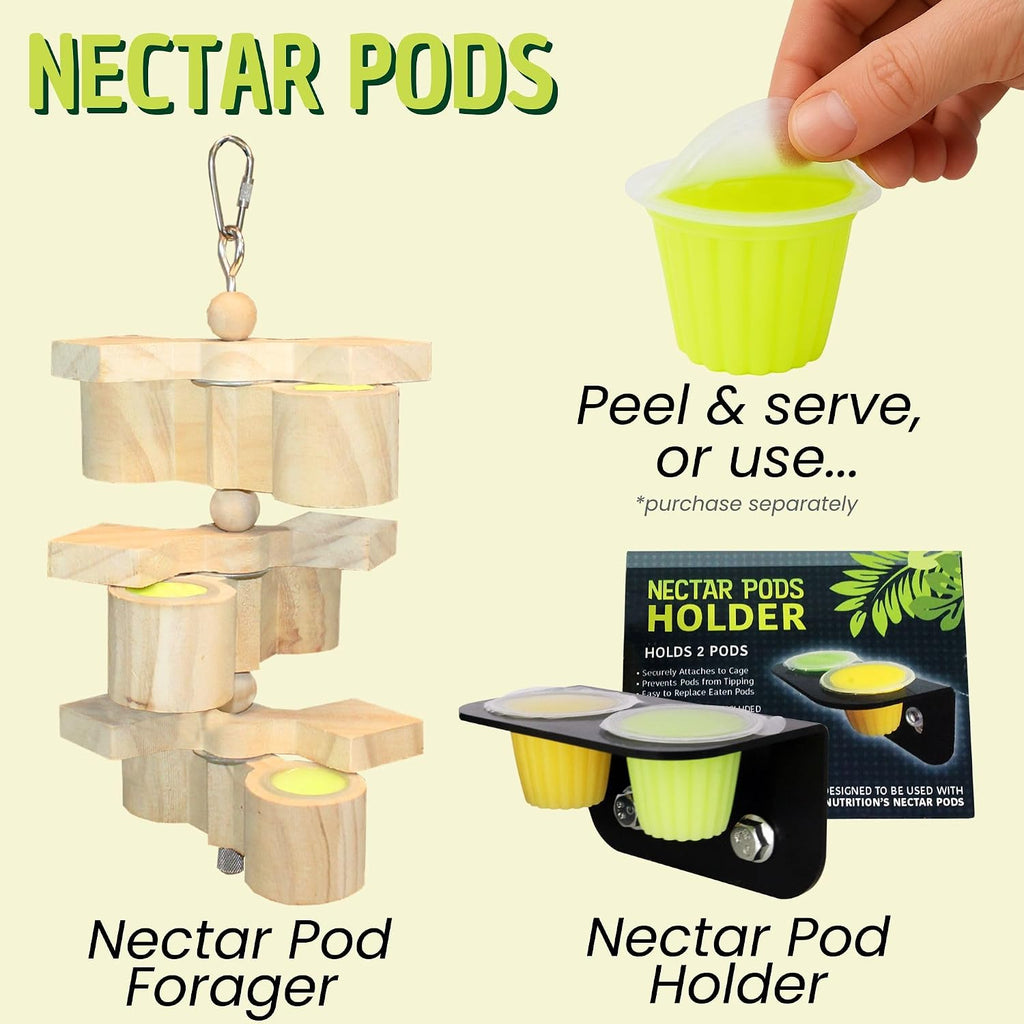 Exotic Nutrition Nectar Pods Honey package label close-up