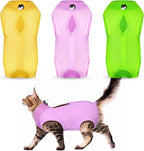 Nuanchu 3 Pieces Cat Recovery Suit Kitten Recovery Suit E-Collar Alternative for Cats and Dogs Abdominal Skin Anti Licking Pajama Clothes Sets(Medium,Fruit Style,Colorful) - Image 9