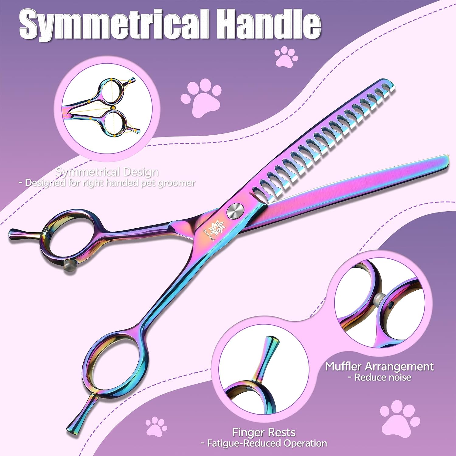 Ergonomic twin tail handle detail of Dream Reach shears