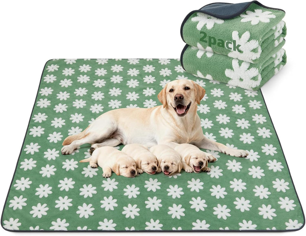LOOBANI Washable Pee Pads for Dogs: 2 Pack Super Absorbent Reusable Puppy Pads, Leakproof and Waterproof Dog Training Pads Whelping Pads for Potty, Floor, Crate, Couch Bed and Travel, 36"x24" - Image 13
