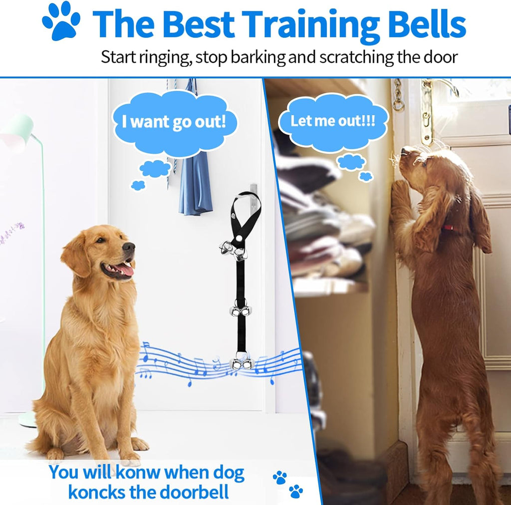 Two pack Jimejv pet bells for dogs and cats
