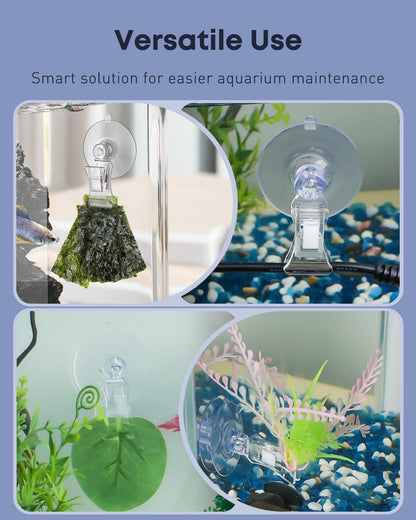 Pawfly aquarium plant leaf seaweed clips showcasing the pull tab for easy removal