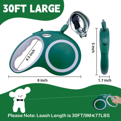 Meekamar heavy duty dog leash showing 360 degree tangle free hook
