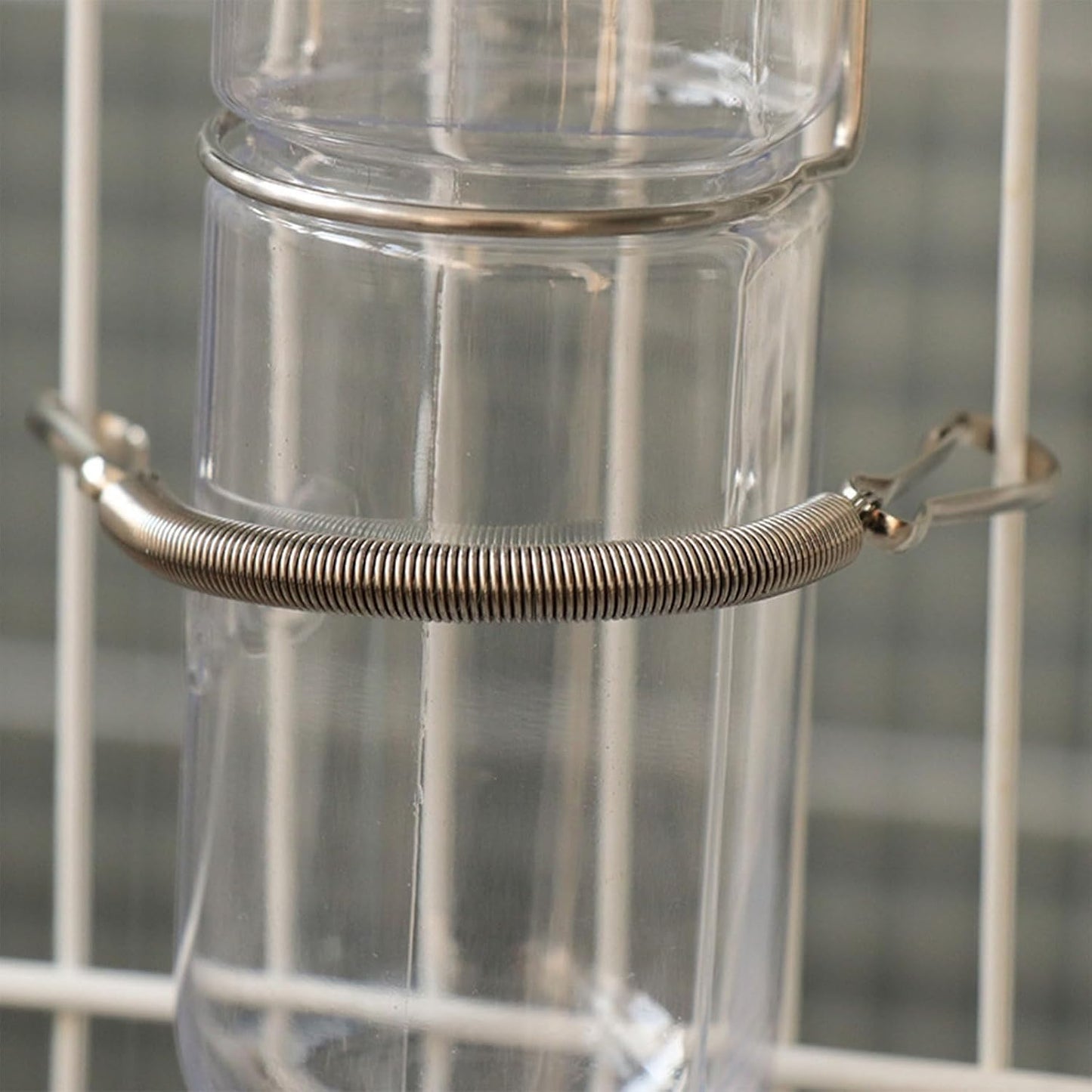 3.1in Spring with Clips Metal Springs 2 Clips Cage Accessories for Small Animal Hamster Guinea Pigs Water Dispenser Water Bottle Clip On Holder - Image 5