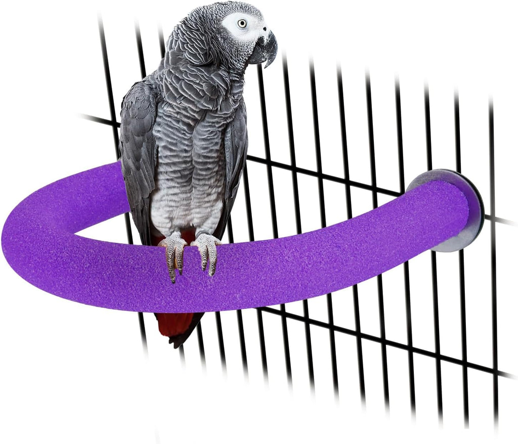 Rypet U-Shaped Large Parrot Perch, Quartz Bird Perch for Cage(Blue L) - Image 15