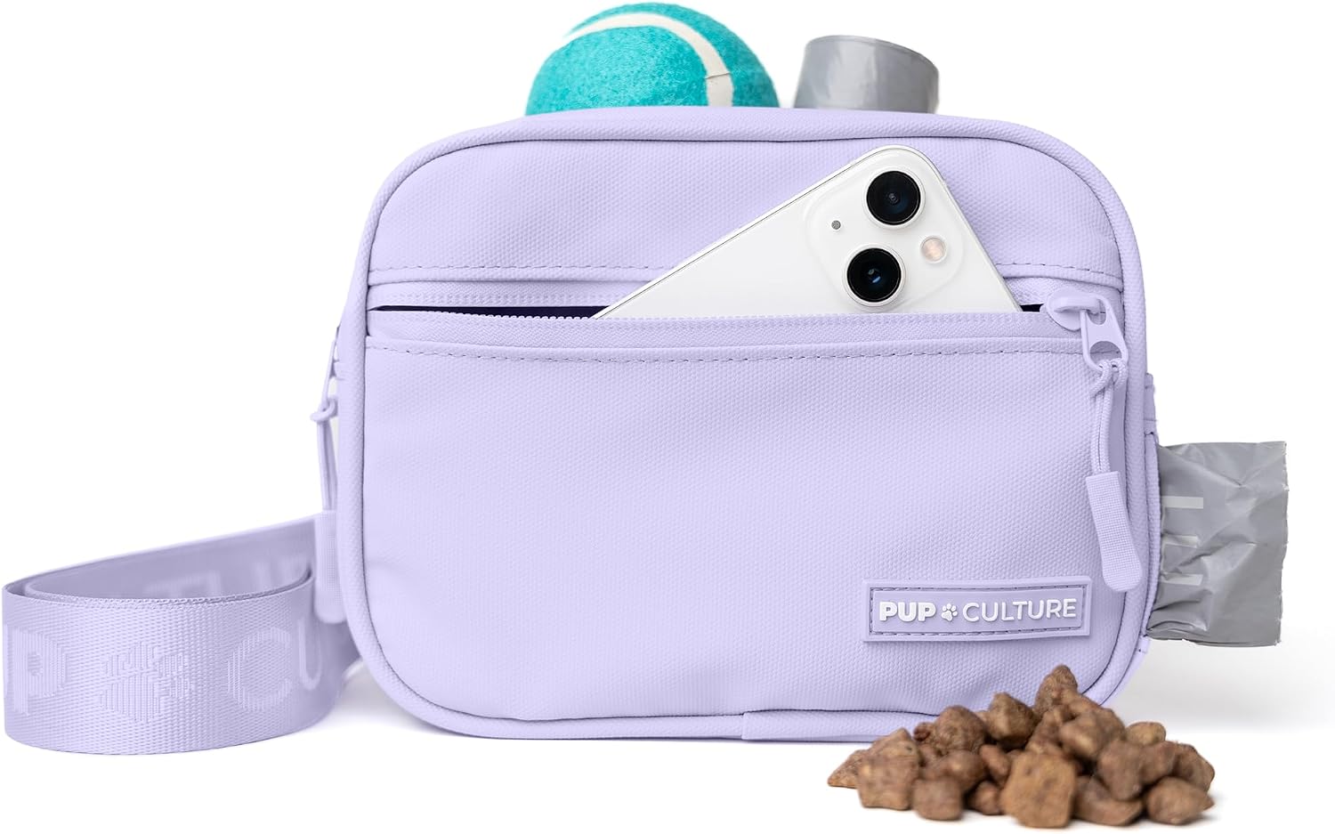 Pup Culture Dog Treat Pouch with Poop Bag Dispenser and Removable Treat Pouch | Cross Body Dog Walking Bag | The Perfect Puppy Training Tool and Even Better Gift - Image 11