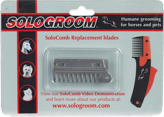 Equistar Solo Groom Solo Comb Replacement Blades front view authentic grooming tool part