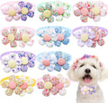 MaSue Pets flower dog collar charms ten piece set front view showcase