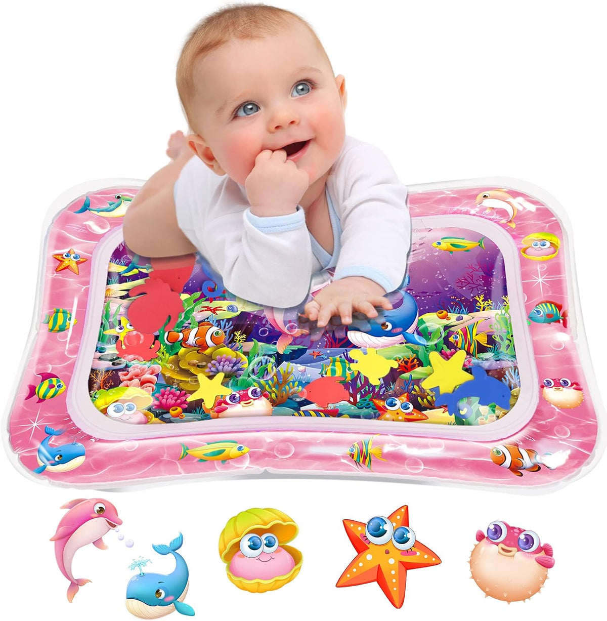 Infinno tummy time water play mat front view packaging