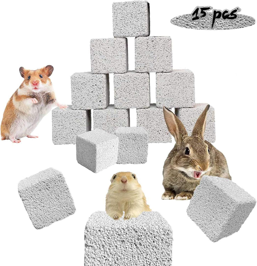 Nine pieces small animal dental health pumice blocks assortment