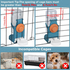 Kenond 17 oz Pet Water Bottle,Guinea Pig No Drip Water Bowl for Cage,Hanging Automatic Gravity Water Dispenser for Small Animals Rabbit Hedgehog Chinchilla Bunny Bird Canary Budgies - Image 3