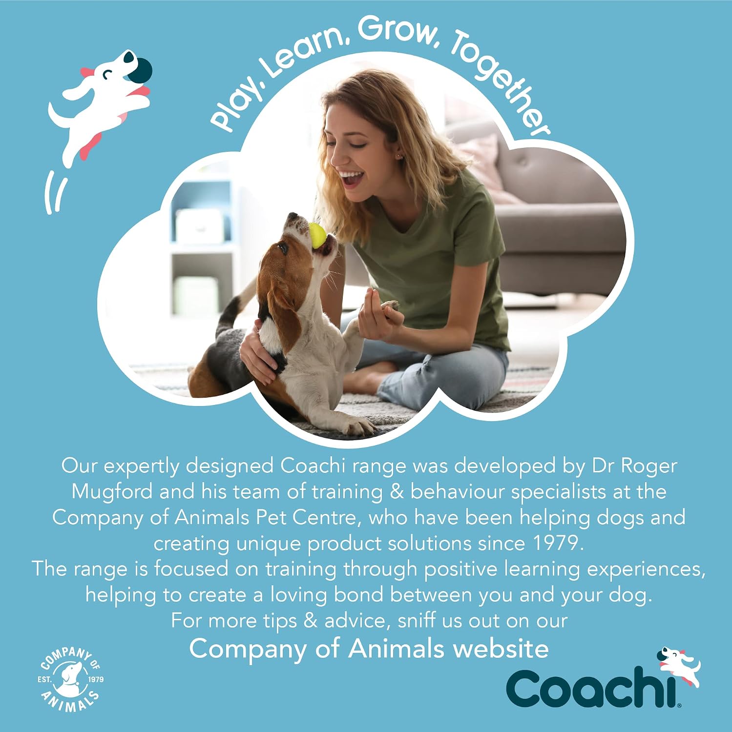 Authentic Coachi canine agility accessory for positive reinforcement clicker training