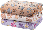 Dono 1 Pack 3 Dog Blankets, Soft Fluffy Fleece Pet Blanket Warm Sleep Mat Paw Print Design Puppy Kitten Throw Blankets Doggy Blanket for Dogs - Image 11