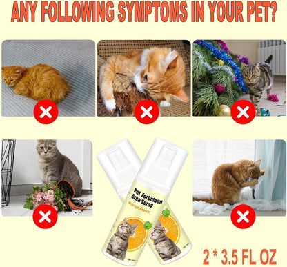 Safe plant-based cat spray for home use around pets