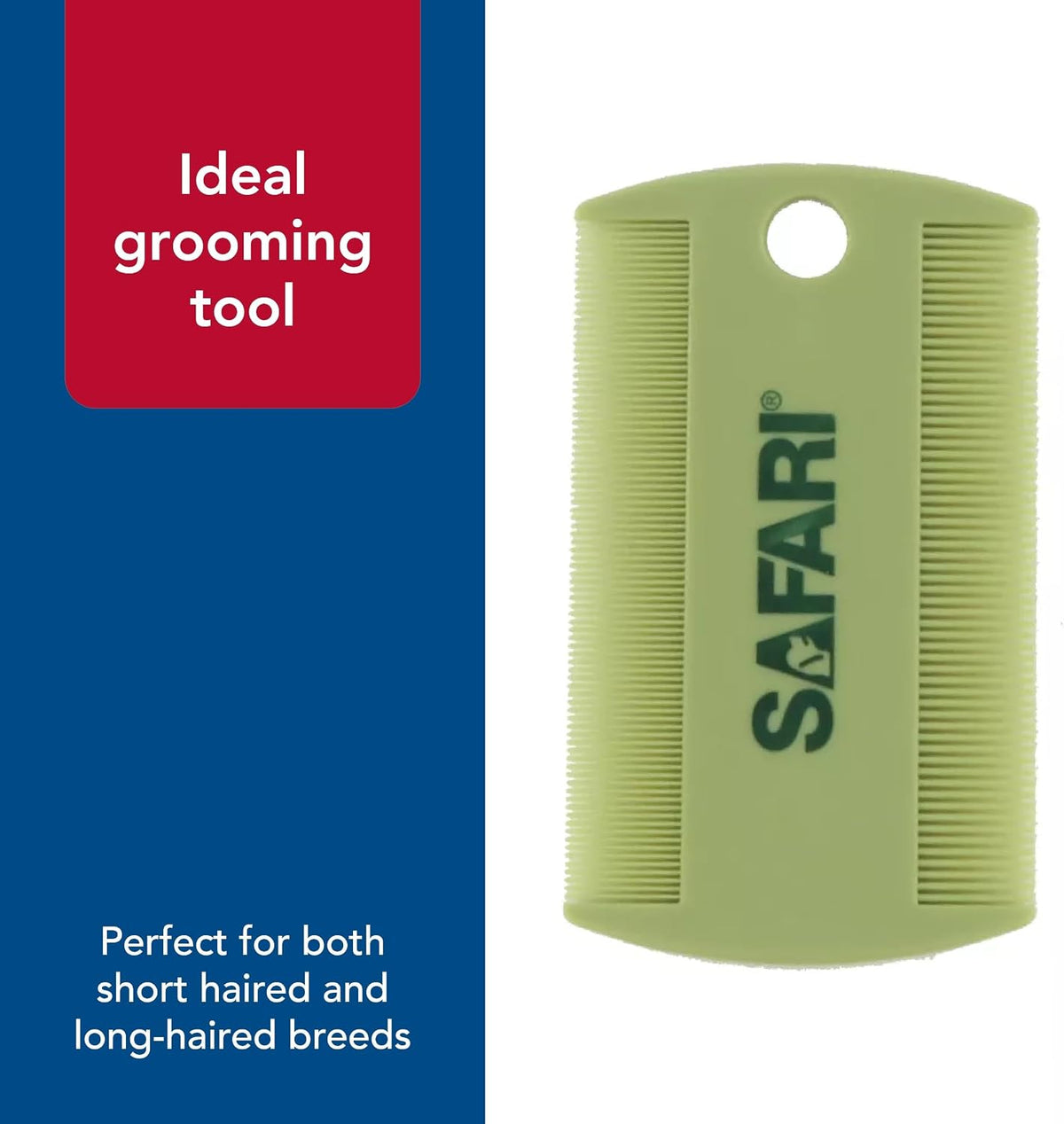 Coastal Pet Safari double-sided comb side view for pet grooming