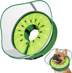 Supet Raised Inflatable Dog Cone After Surgery - Adjustable Recovery Donut Collar with Removable Shield to Stop Licking Wounds & Protect Stitches - Soft Dog Cone Alternative for Large Dogs (Brown,XXL) - Image 13